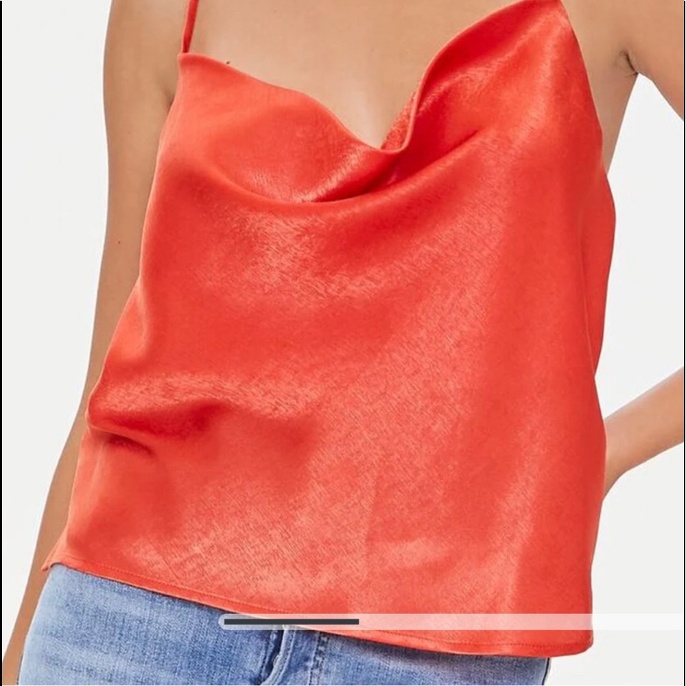 (2) Satin Cowl Camis NWT Forever 21 (2 pack) Size Large